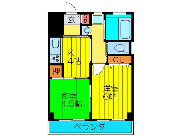 サンリスタ守口の物件間取画像